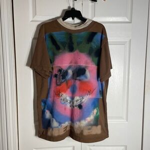 Heaven Marc Jacobs X Claire Barrow Graphic Shirt Adult OS Brown Brace Face Flaw